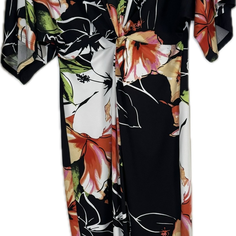 Floral Print Kimono Dress